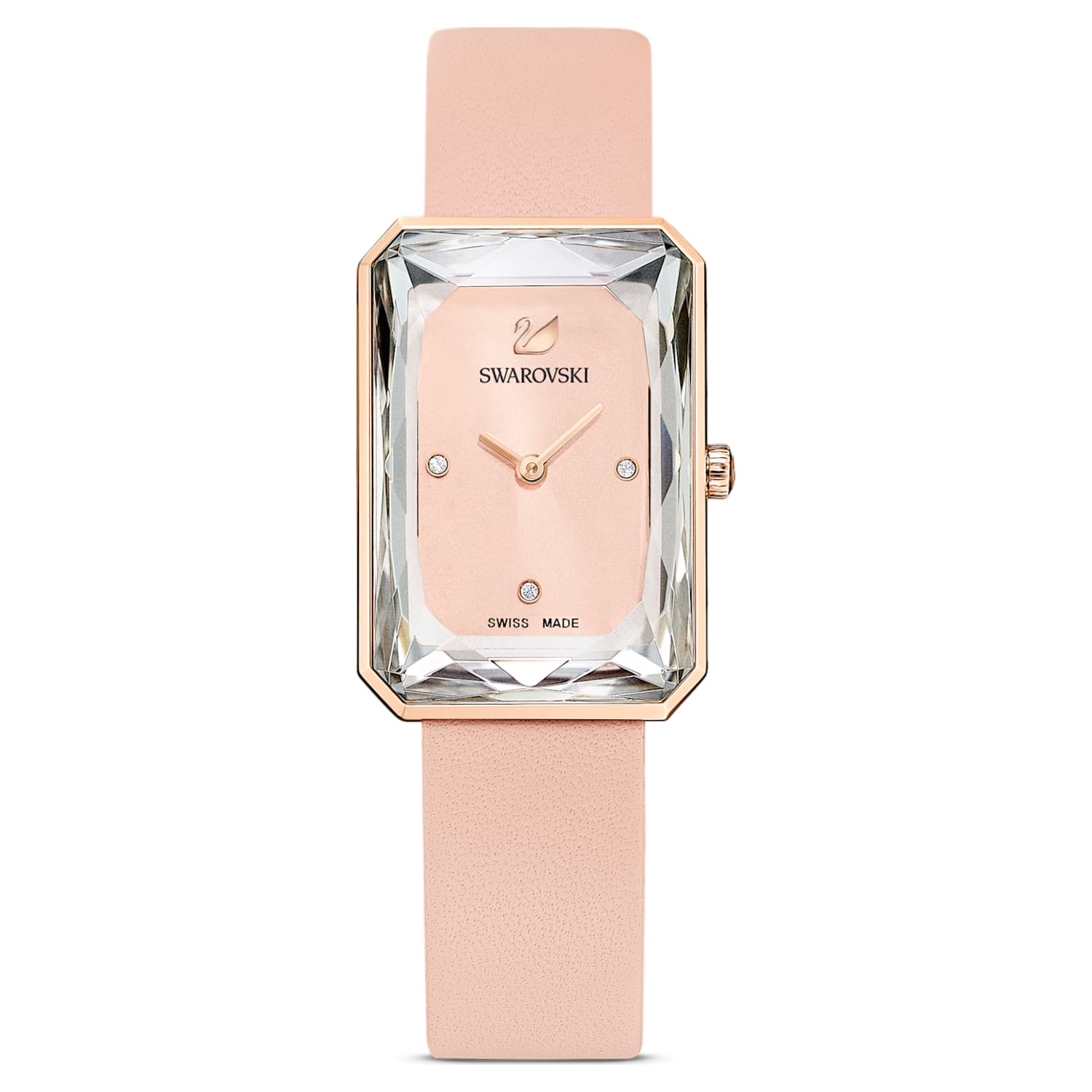 Swarovski Uptown Pink Dial Pink Leather Strap Watch for Women - 5547719 Watches Swarovski   