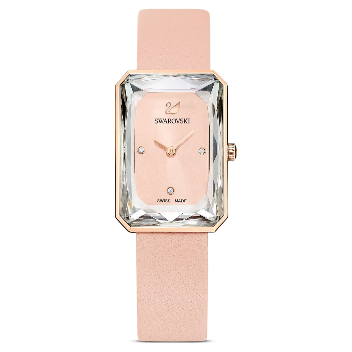 Swarovski Uptown Pink Dial Pink Leather Strap Watch for Women - 5547719 Watches Swarovski   