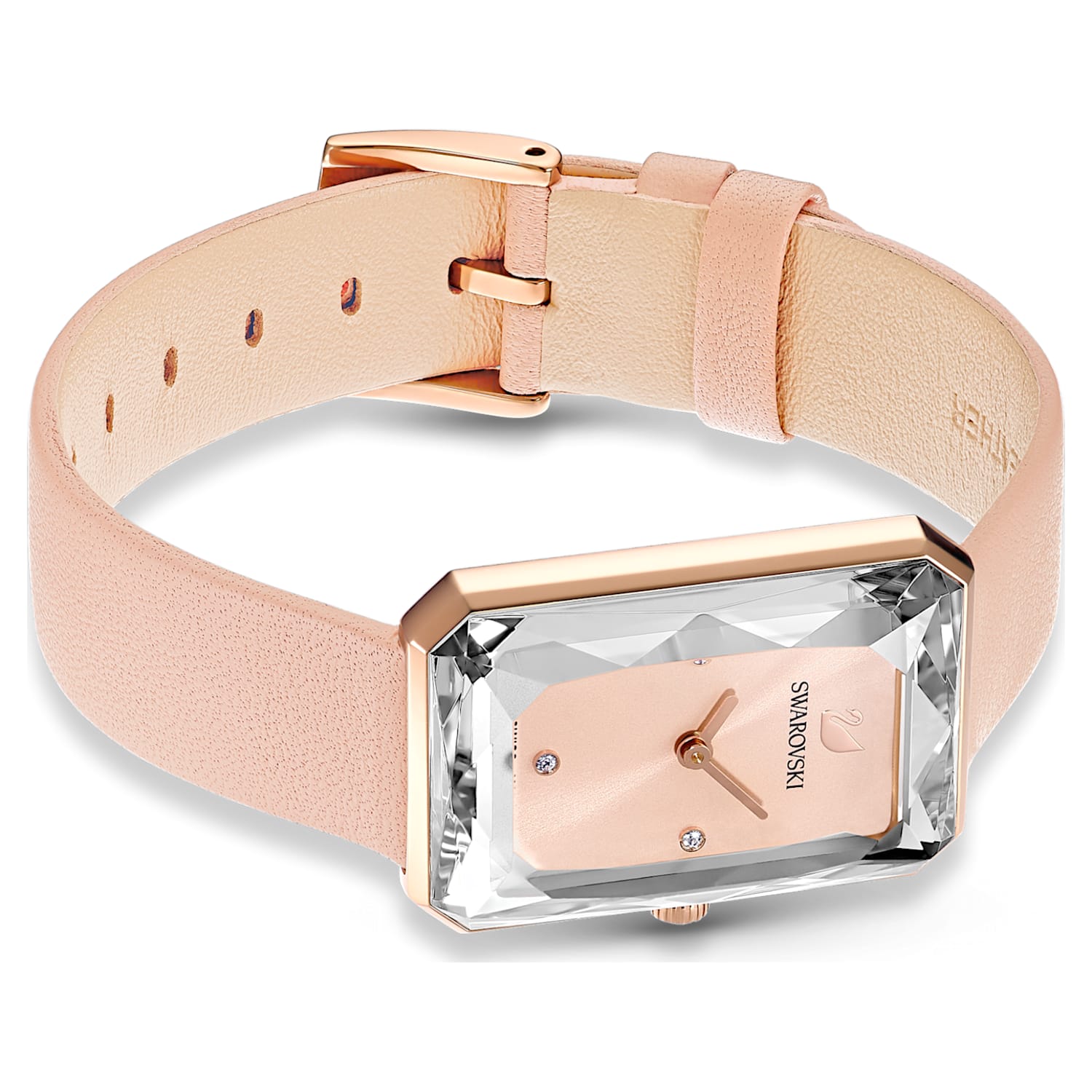 Swarovski Uptown Pink Dial Pink Leather Strap Watch for Women - 5547719 Watches Swarovski   
