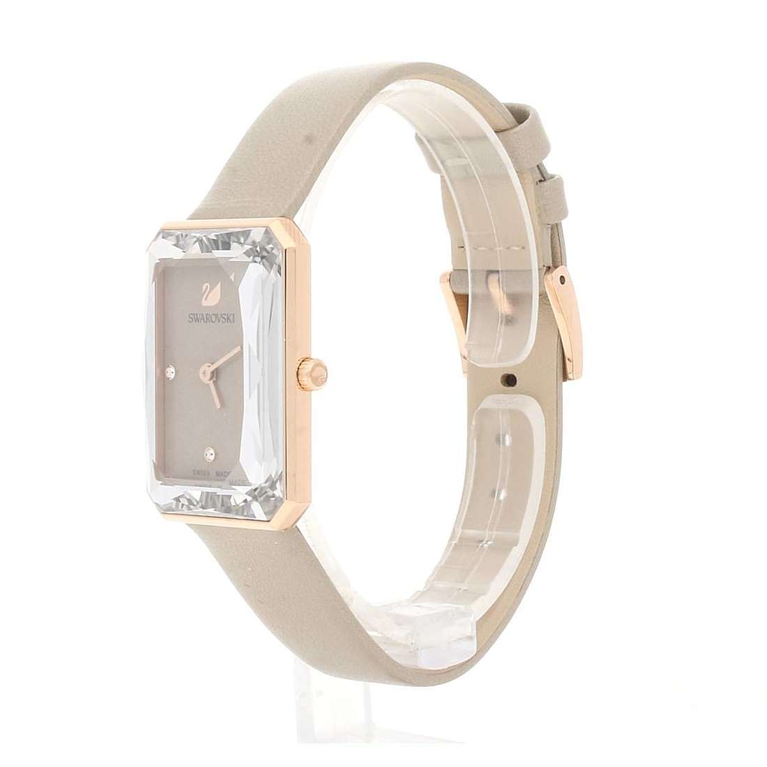 Swarovski Uptown Crystal Grey Dial Grey Leather Strap Watch for Women - 5547716 Watches Swarovski   