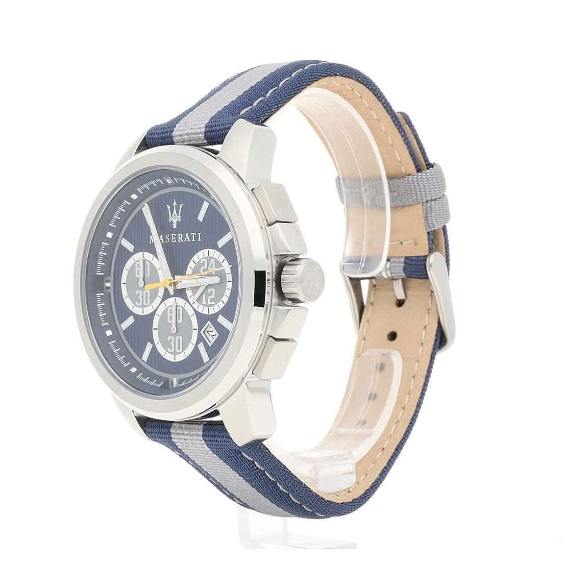 Maserati Royale 44mm Stainless Steel Fiber Strap Watch For Men - R8871637001 Watches Maserati   