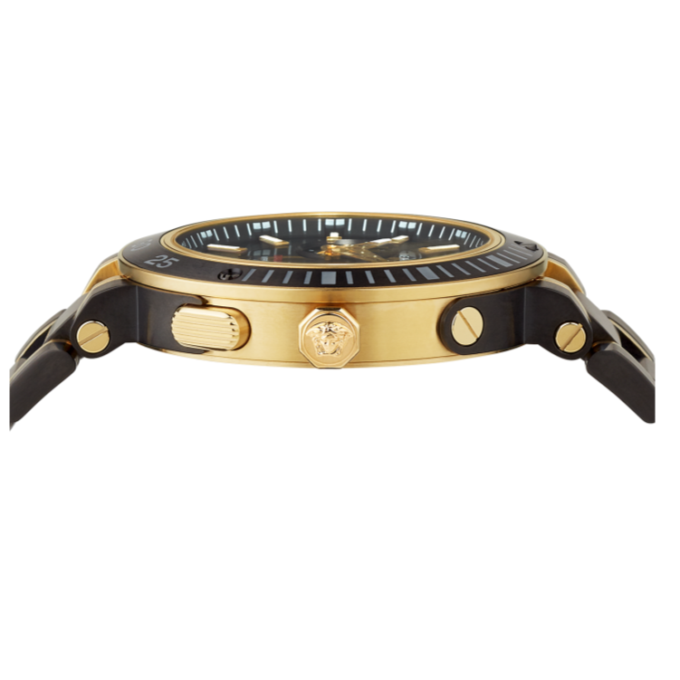 Versace V Extreme Pro Two Tone Dial Stainless Steel Strap Watch for Men - VCN040017 Watches Versace   