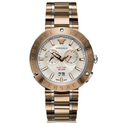 Versace V Extreme Chronograph White Dial Rose Gold Stainless Steel Watch for Women - VCN050017 Watches Versace   