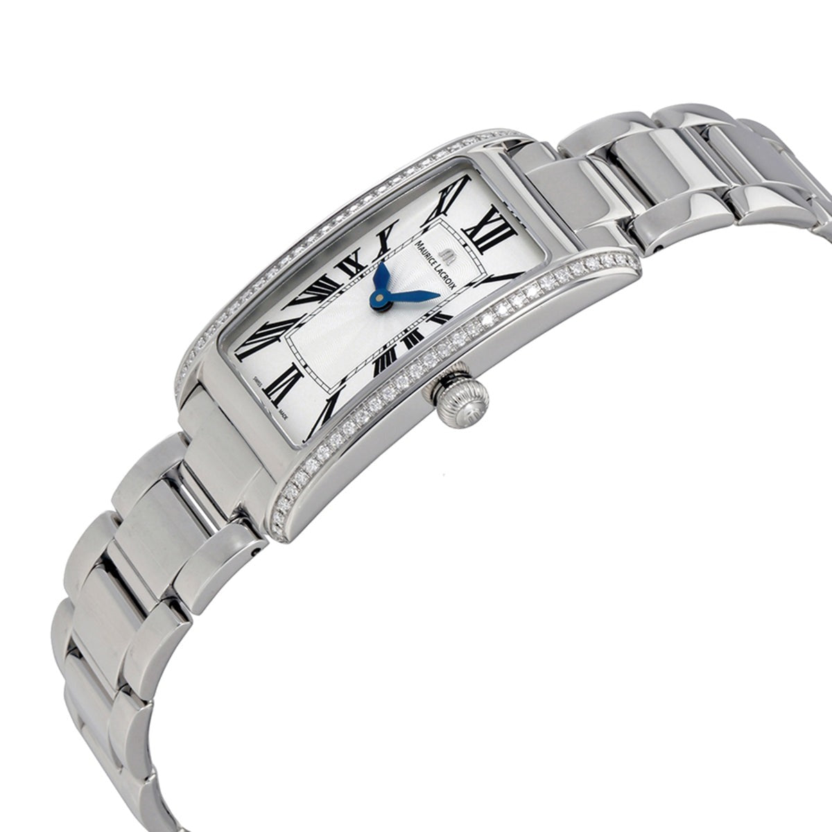 Maurice Lacroix Fiaba Diamonds White Dial Silver Steel Strap Watch for Women - FA2164-SD532-118 Watches Maurice Lacroix   