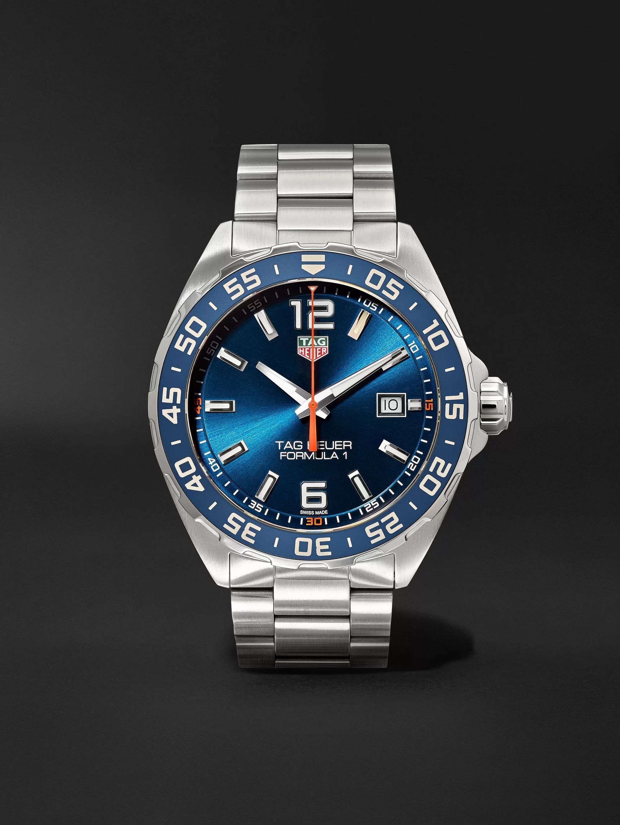 Tag Heuer Formula 1 Quartz 43mm Blue Dial Silver Steel Strap Watch for Men - WAZ1010.BA0842 Watches Tag Heuer   