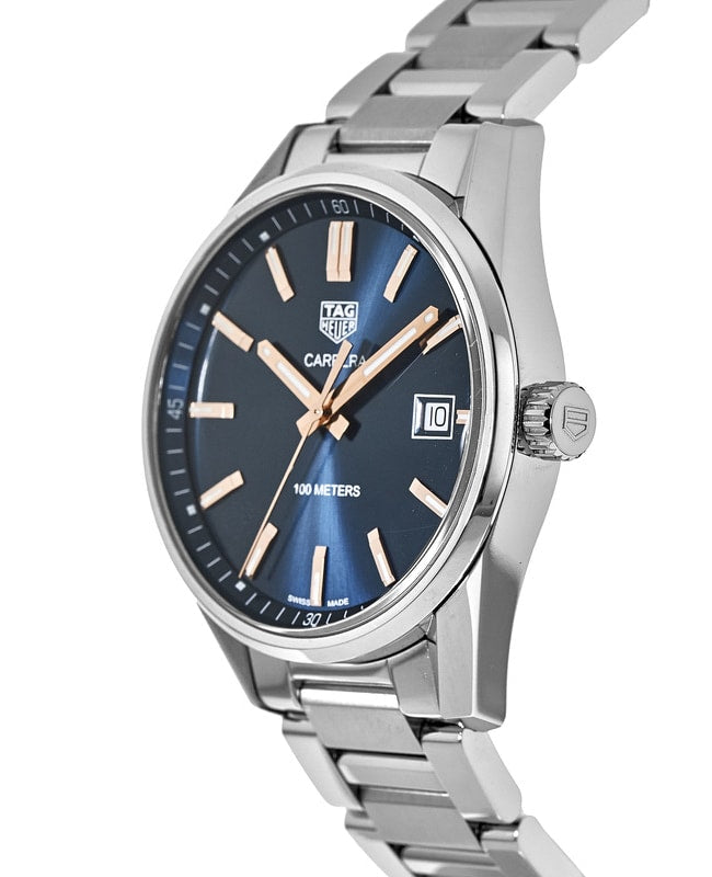 Tag Heuer Carrera Quartz Blue Dial Silver Steel Strap Watch for Women - WAR1112.BA0601 Watches Tag Heuer   