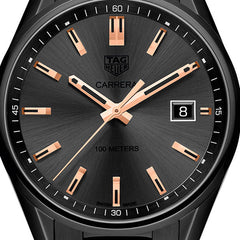 Tag Heuer Carrera Special Edition 39mm Black Dial Black Steel Strap Watch for Women - WAR1113.BA0602 Watches Tag Heuer   