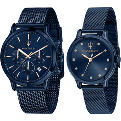 Maserati Epoca Analog Blue Dial Blue Mesh Bracelet Watch For Men - R8873618010 Watches Maserati   