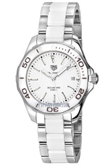 Tag Heuer Aquaracer Quartz 35mm White Dial Two Tone Steel Strap Watch Women - WAY131B.BA0914 Watches Tag Heuer   