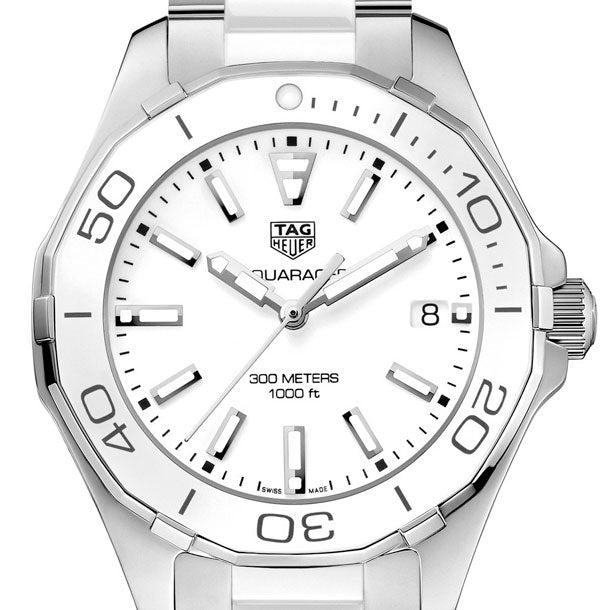 Tag Heuer Aquaracer Quartz 35mm White Dial Two Tone Steel Strap Watch Women - WAY131B.BA0914 Watches Tag Heuer   