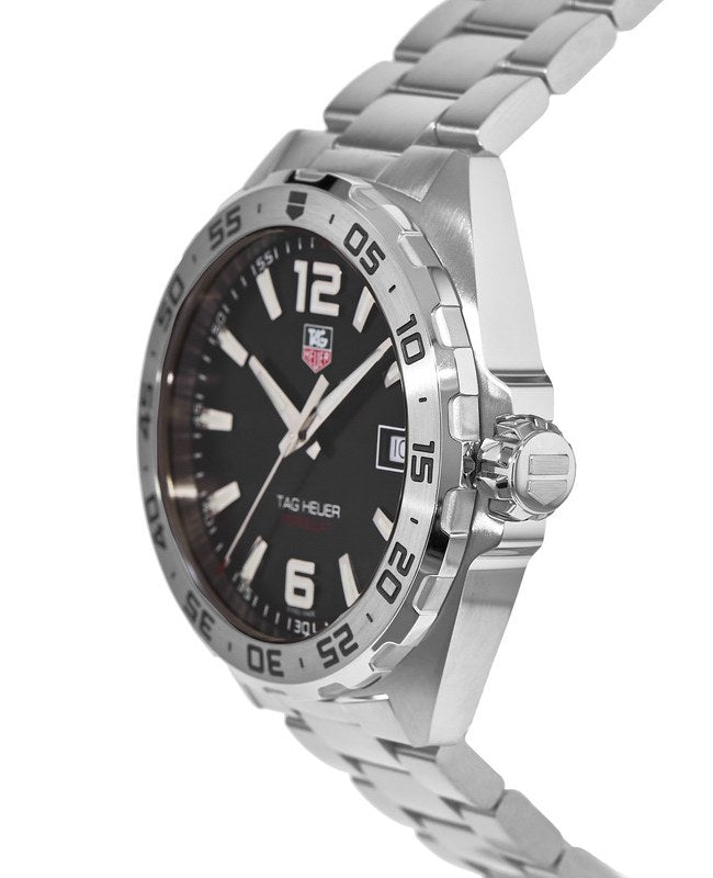 Tag Heuer Formula 1 Stainless Steel 41mm Black Dial Silver Steel Strap Watch for Men - WAZ1112.BA0875 Watches Tag Heuer   