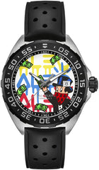 Tag Heuer Formula 1 Alec Monopoly Special Edition Black Rubber Strap Watch for Men - WAZ1119.FT8023 Watches Tag Heuer   