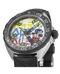 Tag Heuer Formula 1 Alec Monopoly Special Edition Black Rubber Strap Watch for Men - WAZ1119.FT8023 Watches Tag Heuer   