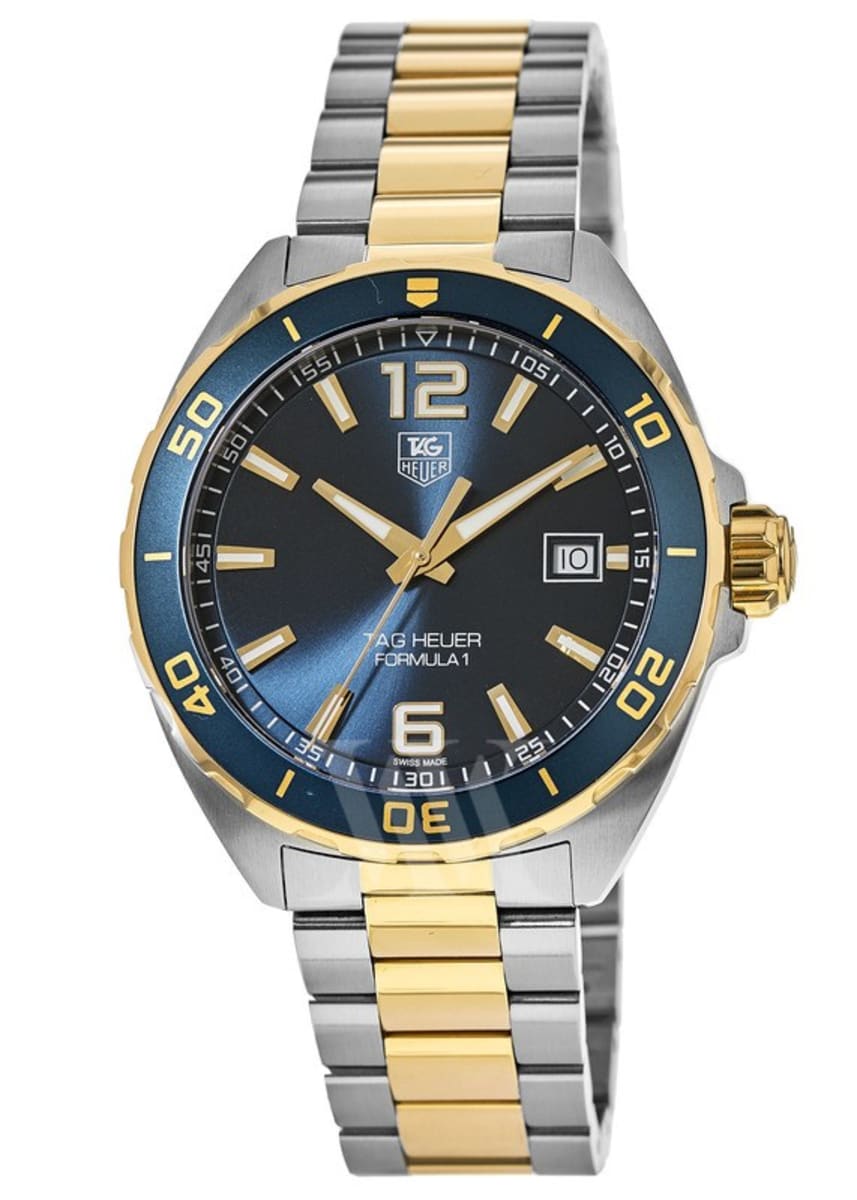 Tag Heuer Formula 1 Analog Quartz 41mm Blue Dial Two Tone Steel Strap Watch for Men - WAZ1120.BB0879 Watches Tag Heuer   