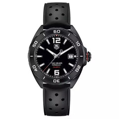 Tag Heuer Formula 1 Automatic 41mm Black Dial Black Rubber Strap Watch for Men - WAZ2115.FT8023 Watches Tag Heuer   