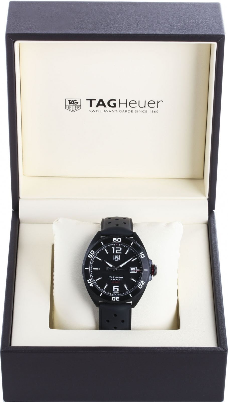 Tag Heuer Formula 1 Automatic 41mm Black Dial Black Rubber Strap Watch for Men - WAZ2115.FT8023 Watches Tag Heuer   