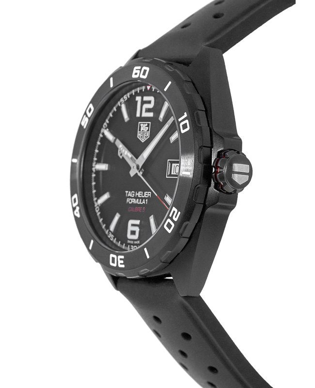 Tag Heuer Formula 1 Automatic 41mm Black Dial Black Rubber Strap Watch for Men - WAZ2115.FT8023 Watches Tag Heuer   