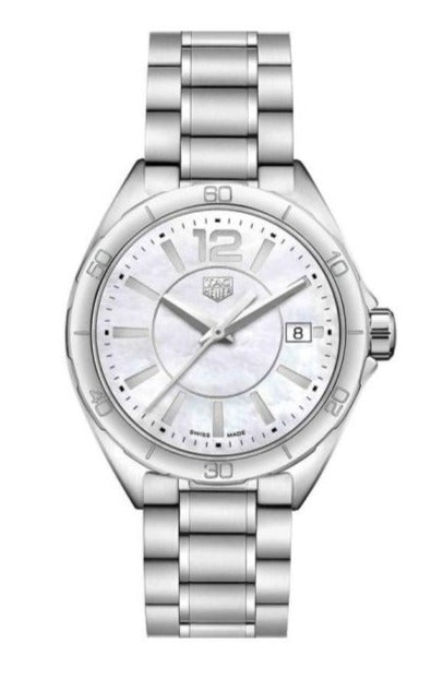 Tag Heuer Formula 1 35mm White Mother of Pearl Dial Silver Steel Strap Watch for Women - WBJ1318.BA0666 Watches Tag Heuer   