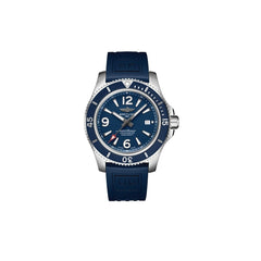 Breitling Superocean 44mm Automatic Blue Dial Blue Rubber Strap Watch for Men - A17367D81C1S2 Watches Breitling   