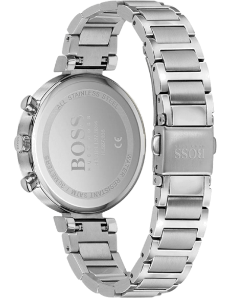 Hugo Boss Flawless Silver Dial Silver Steel Strap Watch for Women - 1502530 Watches Hugo Boss   