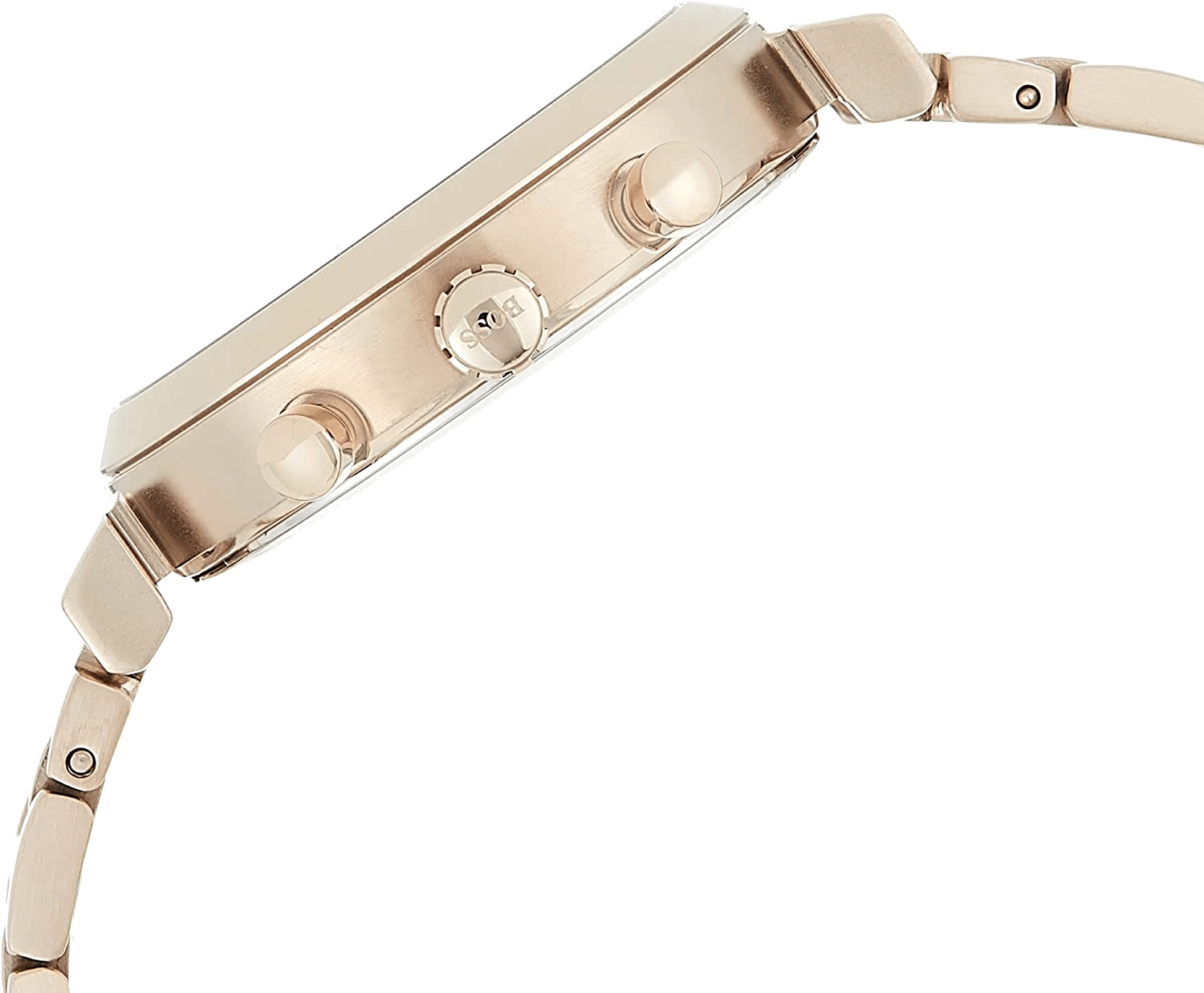 Hugo Boss Flawless Quartz White Dial Gold Steel Strap Watch for Women -1502531 Watches Hugo Boss   