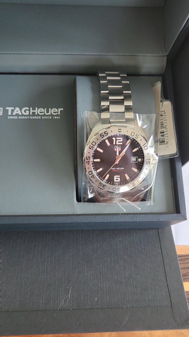 Tag Heuer Formula 1 Stainless Steel 41mm Black Dial Silver Steel Strap Watch for Men - WAZ1112.BA0875 Watches Tag Heuer   