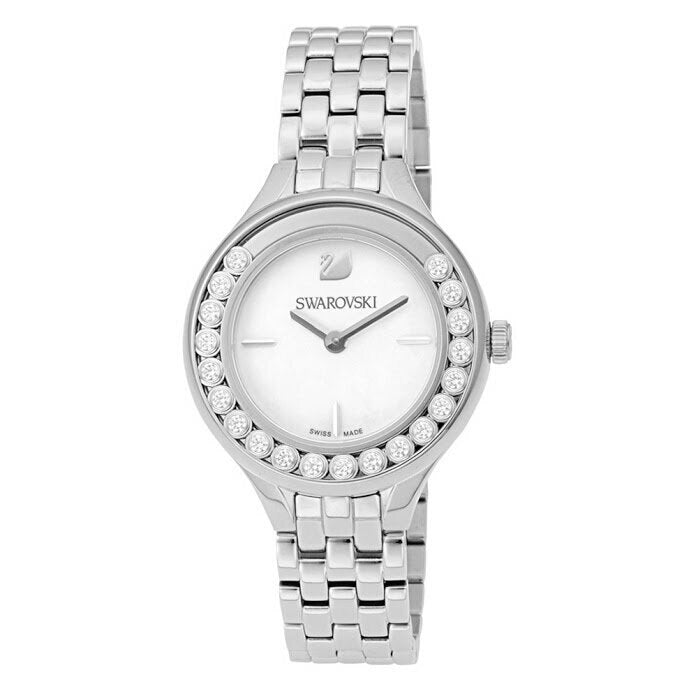 Swarovski Lovely Crystals Mini White Dial Silver Steel Strap Watch for Women - 5242901 Watches Swarovski   