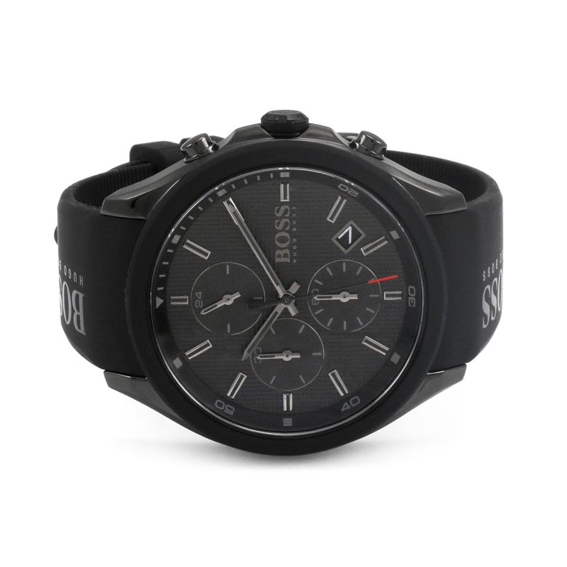 Hugo Boss Velocity Black Dial Black Rubber Strap Watch for Men - 1513720 Watches Hugo Boss   