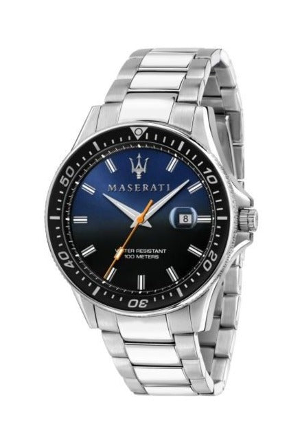 Maserati SFIDA Quartz Bue Dial  Stainless Steel Watch For Men - R8853140001 Watches Maserati   