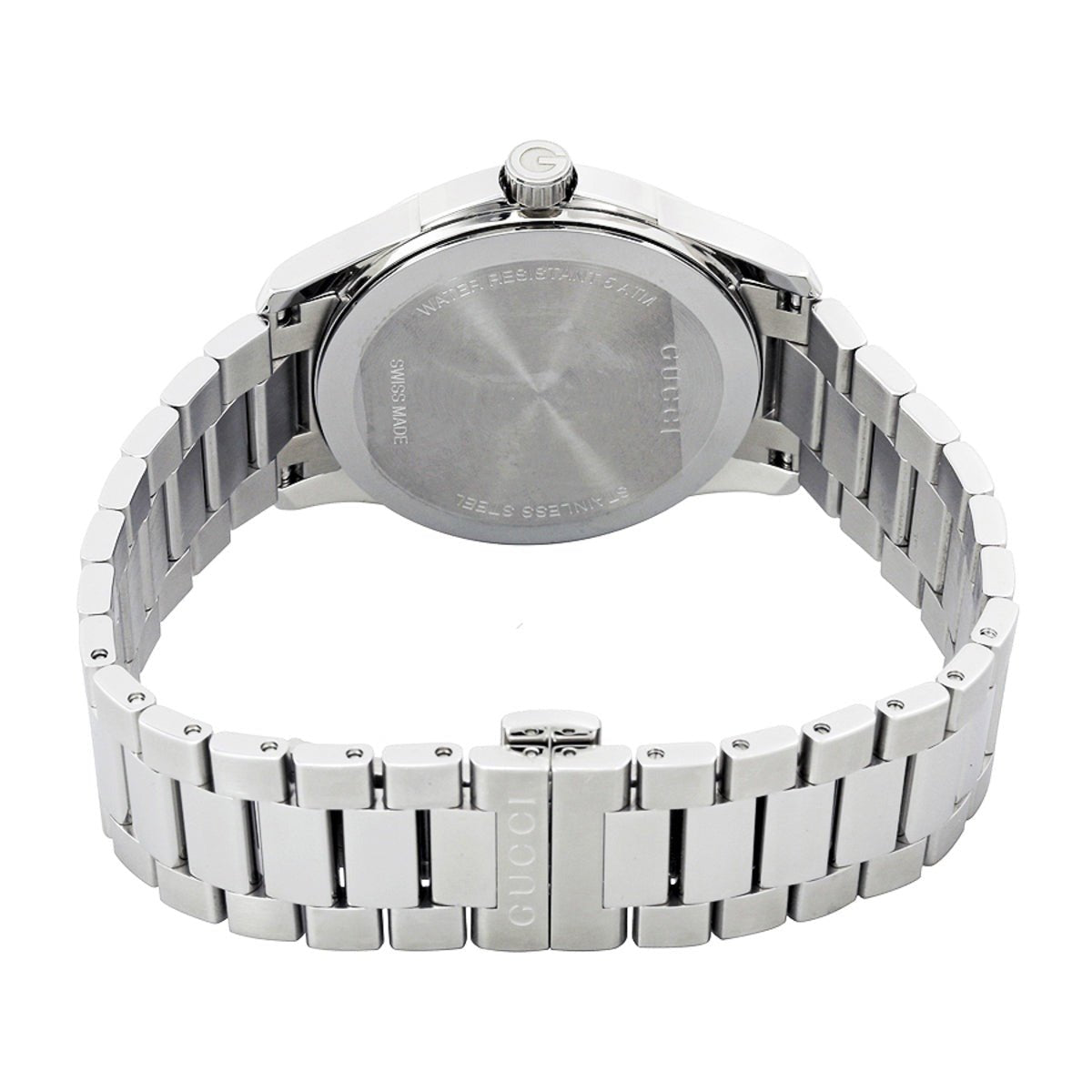 Gucci G Timeless Silver Dial Silver Steel Strap Unisex Watch - YA126442 Watches Gucci   