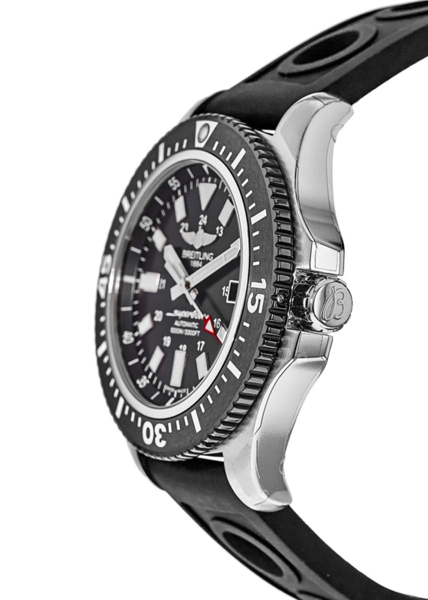 Breitling Superocean 44mm Special Volcano Black Dial Black Rubber Strap Watch for Men - Y1739310/BF45/227S/A20SS.1 Watches Breitling   