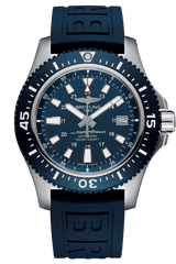 Breitling Superocean 44mm Diver Pro III Special Mariner Blue Dial Blue Rubber Strap Mens Watch - Y1739316/C959 Watches Breitling   