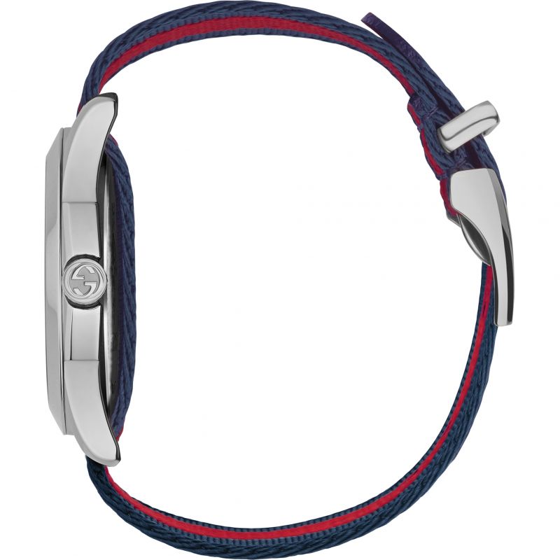 Gucci Le Marche Des Merveilles Blue Red Dial Blue Red Nylon Strap Unisex Watch - YA126493 Watches Gucci   