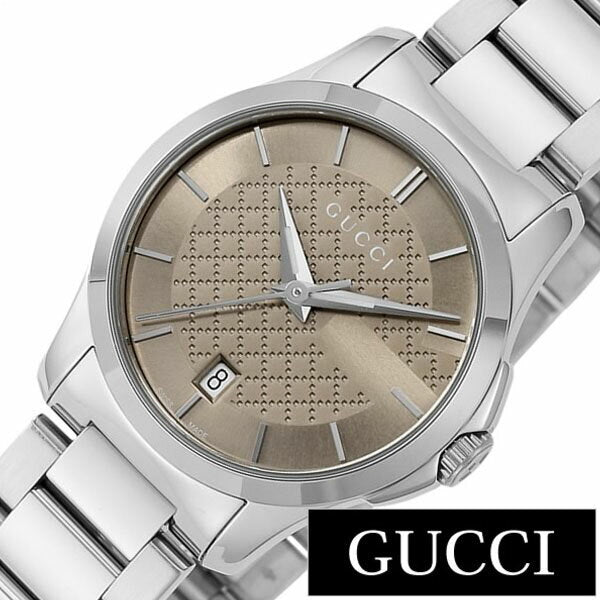 Gucci G Timeless Brown Dial Silver Steel Strap Watch For Women - YA126526 Watches Gucci   