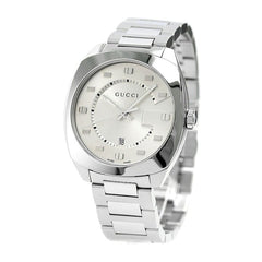 Gucci GG2570 Silver Dial Silver Steel Strap Watch For Men - YA142308 Watches Gucci   