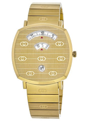 Gucci Grip Yellow Gold Dial Yellow Gold Steel Strap Unisex Watch -  YA157403 Watches Gucci   