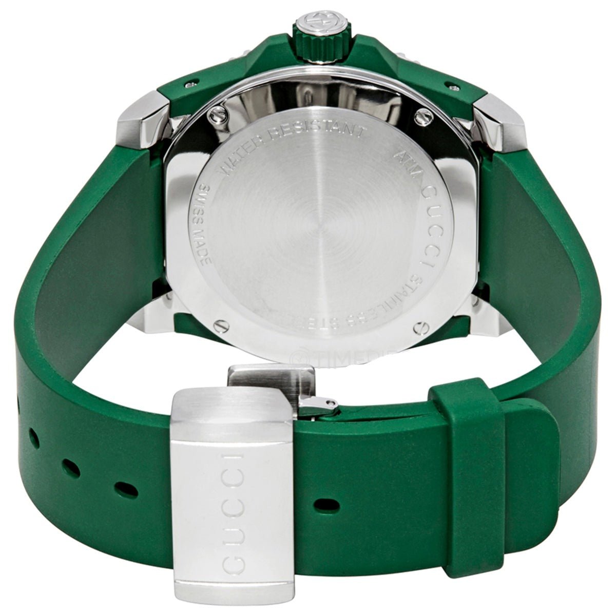 Gucci Dive Tiger Green Dial Green Rubber Strap Watch For Men - YA136316 Watches Gucci   