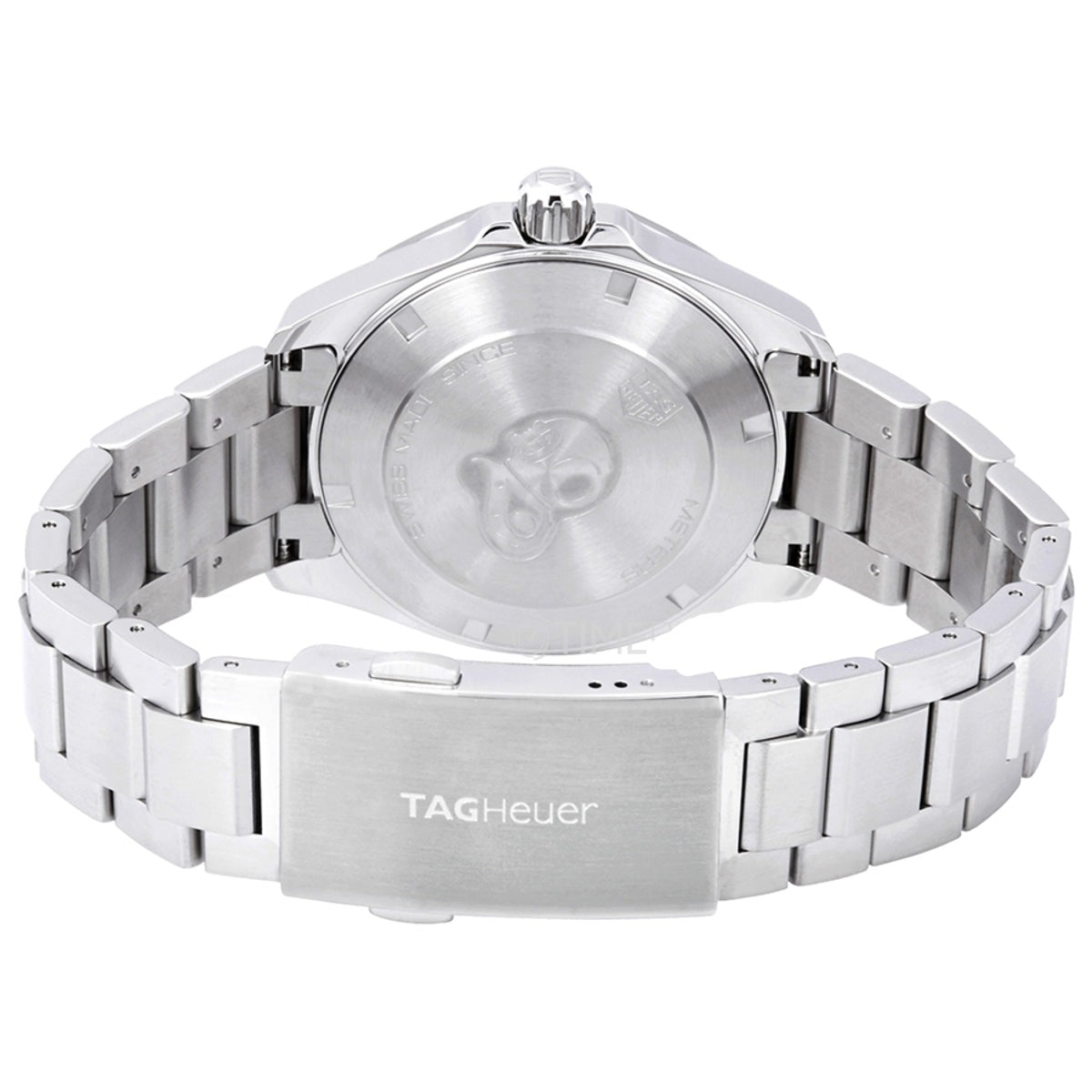 Tag Heuer Aquaracer Quartz 41mm White Dial Silver Steel Strap Watch for Men - WBD1111.BA0928 Watches Tag Heuer   