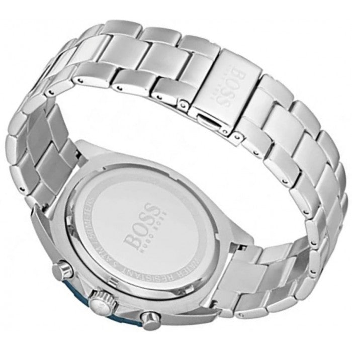 Hugo Boss Ikon White Dial Silver Steel Strap Watch for Men - 1512964 Watches Hugo Boss   