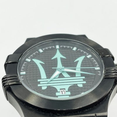 Maserati Potenza Aqua Edition Black Dial Black Mesh Bracelet Watch For Men - R8853144002 Watches Maserati   