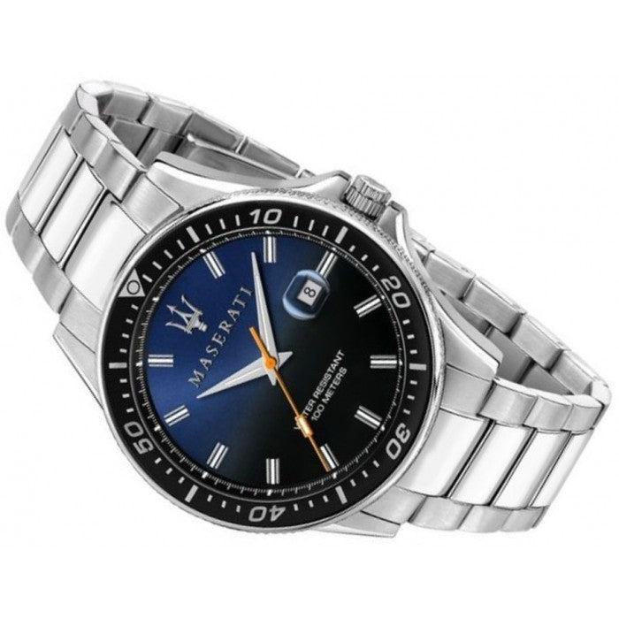 Maserati SFIDA Quartz Bue Dial  Stainless Steel Watch For Men - R8853140001 Watches Maserati   