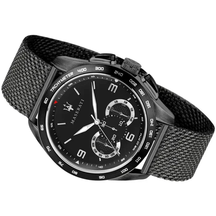 Maserati Traguardo Chronograph Quartz Black Dial Watch For Men - R8873612031 Watches Maserati   