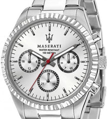 Maserati Competizione Silver Dial Stainless Steel Watch For Men - R8853100018 Watches Maserati   