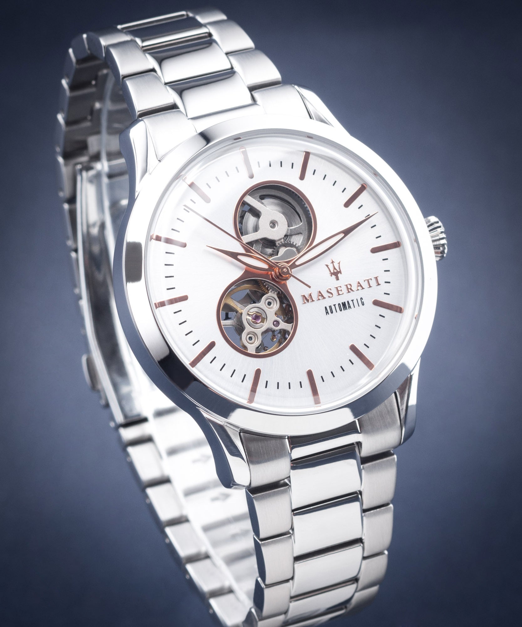 Maserati Tradizione Automatic White Dial Stainless Steel Watch For Men - R8823125001 Watches Maserati   