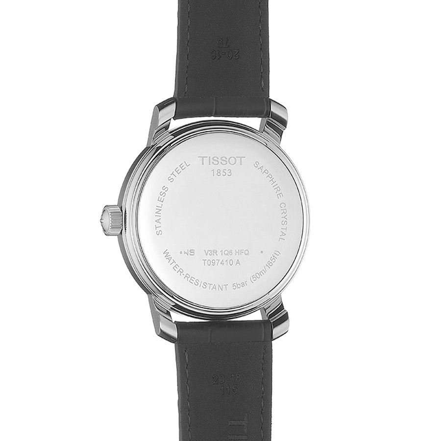 Tissot T Classic Bridgeport Brown Leather Strap Watch For Men - T097.410.16.038.00 Watches Tissot   