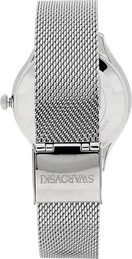 Swarovski Octea Nova Black Dial Silver Mesh Bracelet Watch for Women - 5430420 Watches Swarovski   