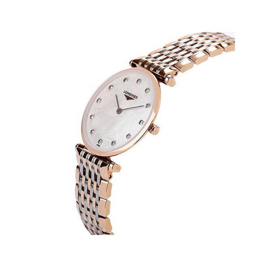 Longines La Grande Classique De Longines 24mm Mother of Pearl Dial Two Tone Mesh Bracelet  Watch for Women - L4.209.1.97.7 Watches Longines   