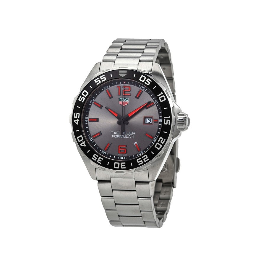 Tag Heuer Formula 1 Quartz 43mm Anthracite Dial Silver Steel Strap Watch for Men - WAZ1018.BA0842 Watches Tag Heuer   